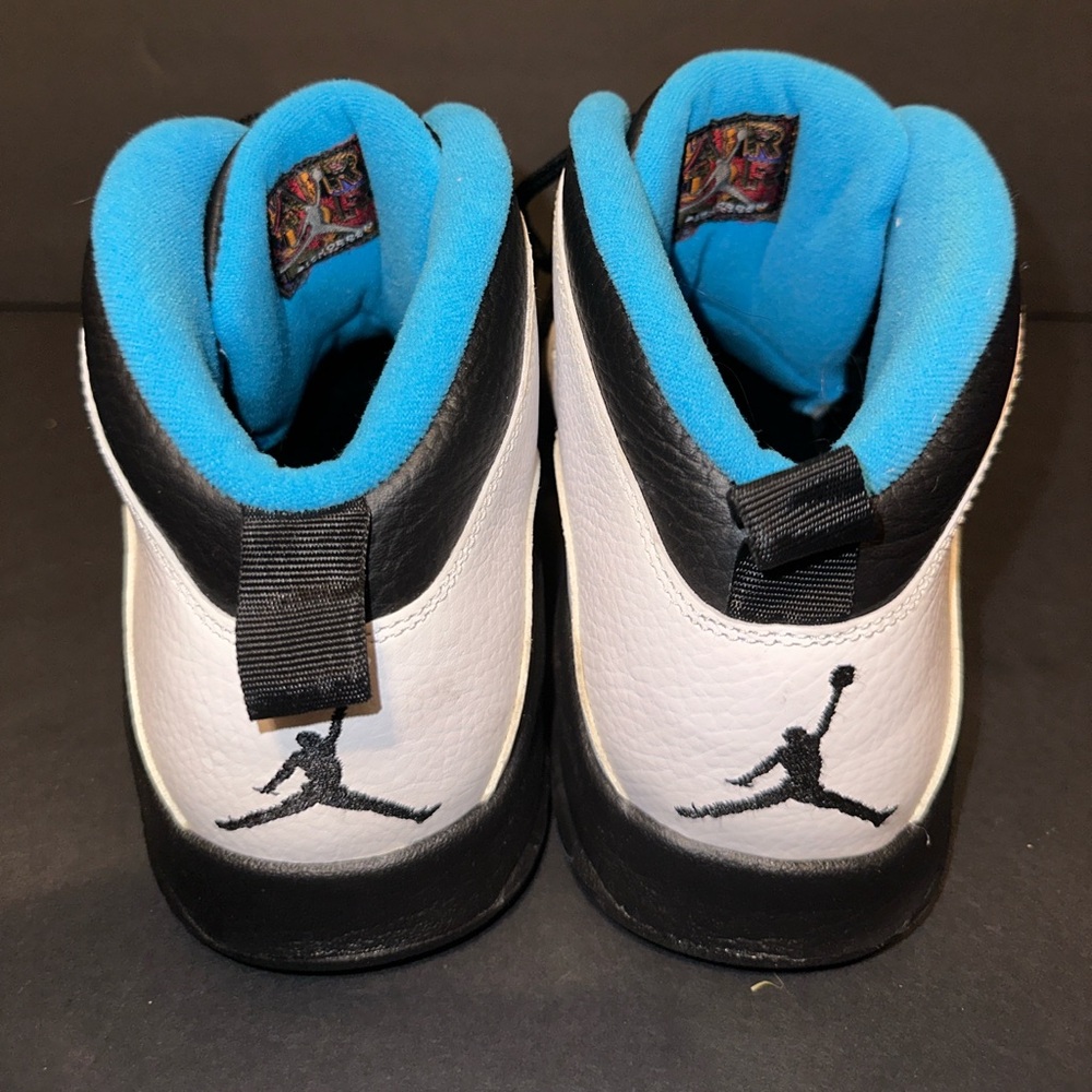 Black and White Sneakers with Blue Interior